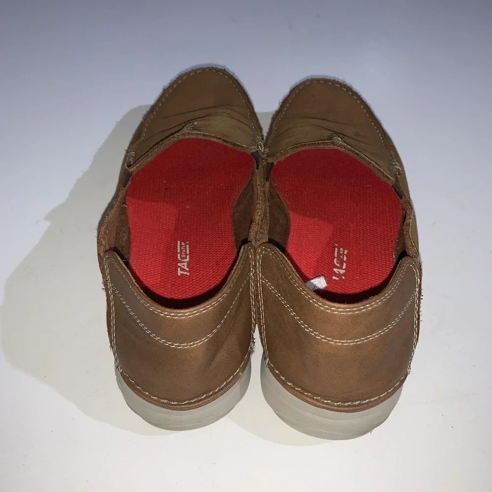 Clarks Shoes Mens Size 10.5 Brown Nubuck Slip On Loafers Casual Comfort Walking